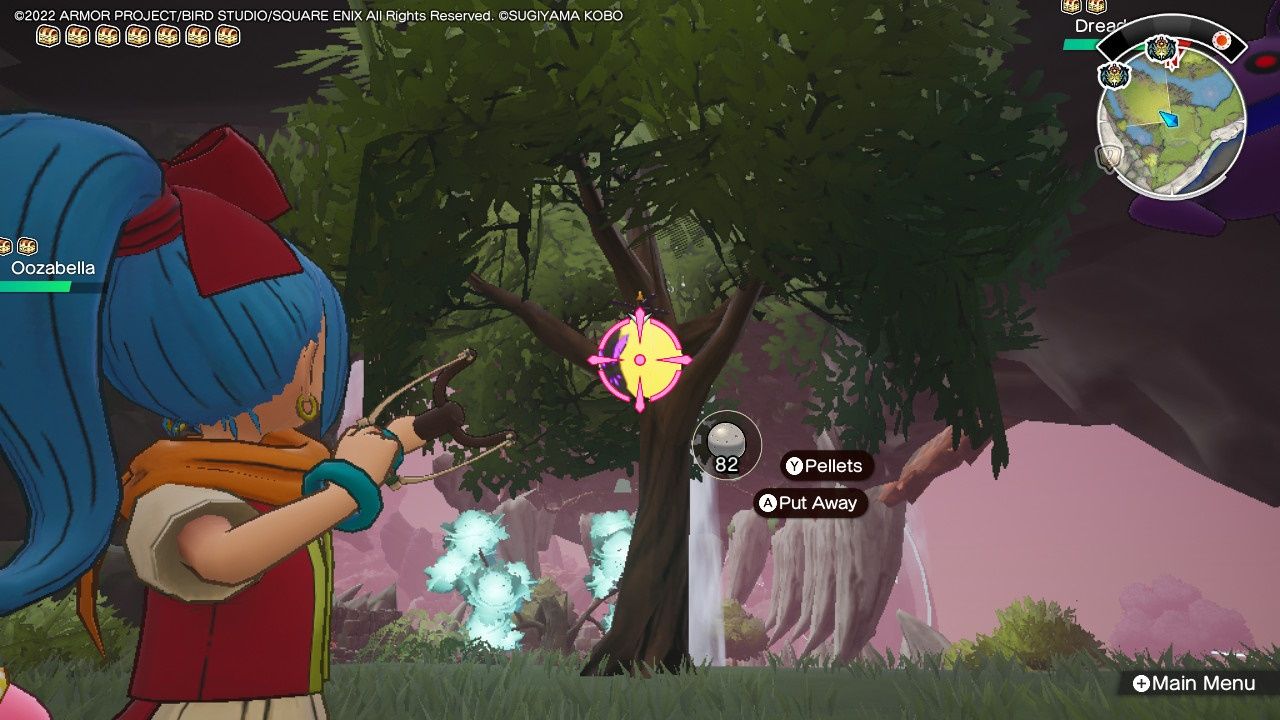 Сокровища Dragon Quest, Воздушные шары в Патерноггине, Ликпиттл, Воздушный шар, спрятанный в дереве над водопадом