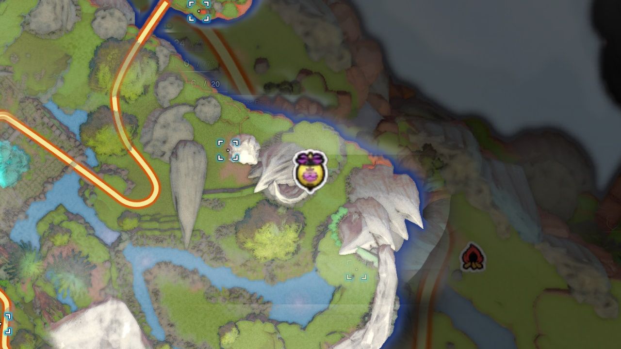 Сокровища Dragon Quest, Воздушные шары в Патерноггине, Ликспиттл, Воздушный шар в юго-восточном углу острова, как видно на карте