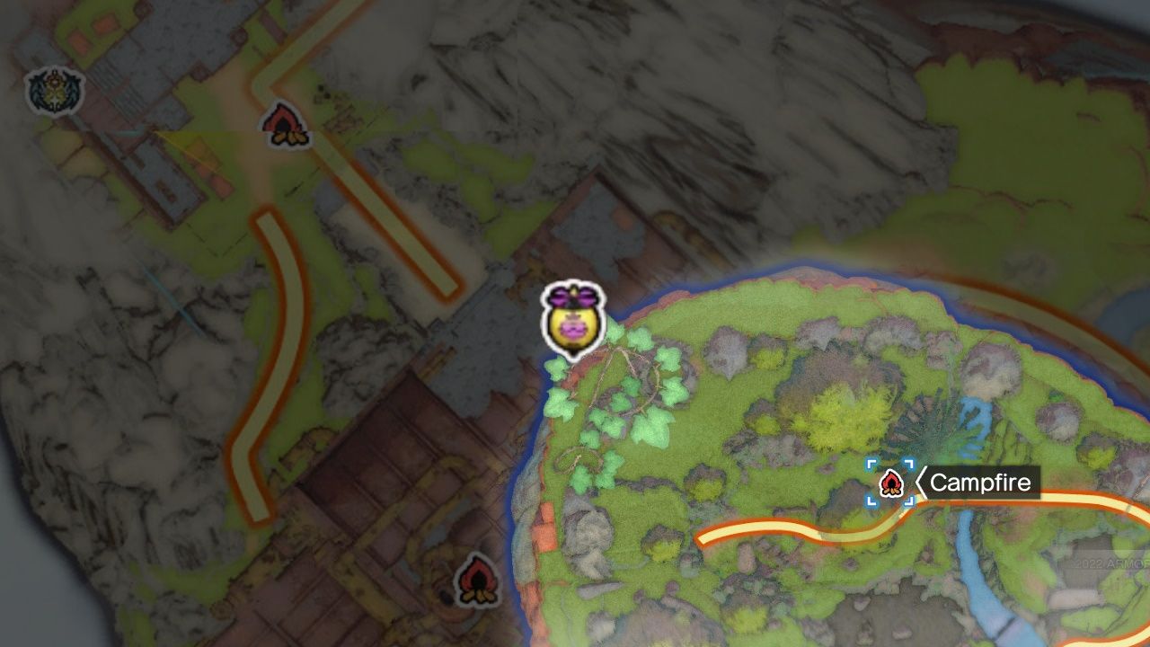 Сокровища Dragon Quest, Воздушные шары в Патерноггине, Ликспиттл, Воздушный шар наверху, как видно на карте