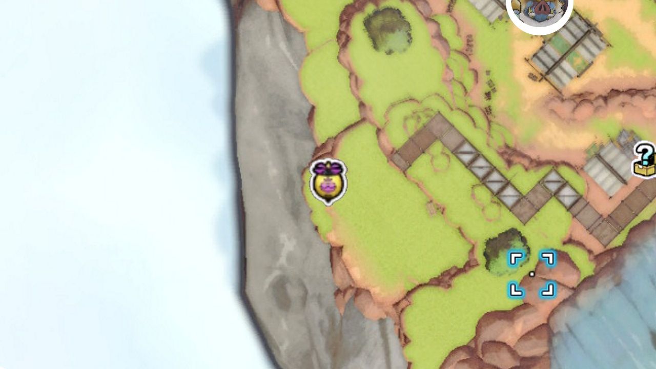 Сокровища Dragon Quest, Воздушные шары в Патерноггине, Воздушный шар, парящий над частоколом на карте