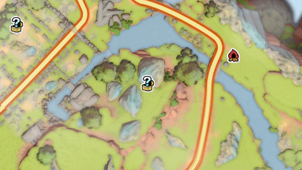 Dragon Quest Treasures, Palatian Plains, The Paternoggin, Treasure Beside Giant Boulder On The Map