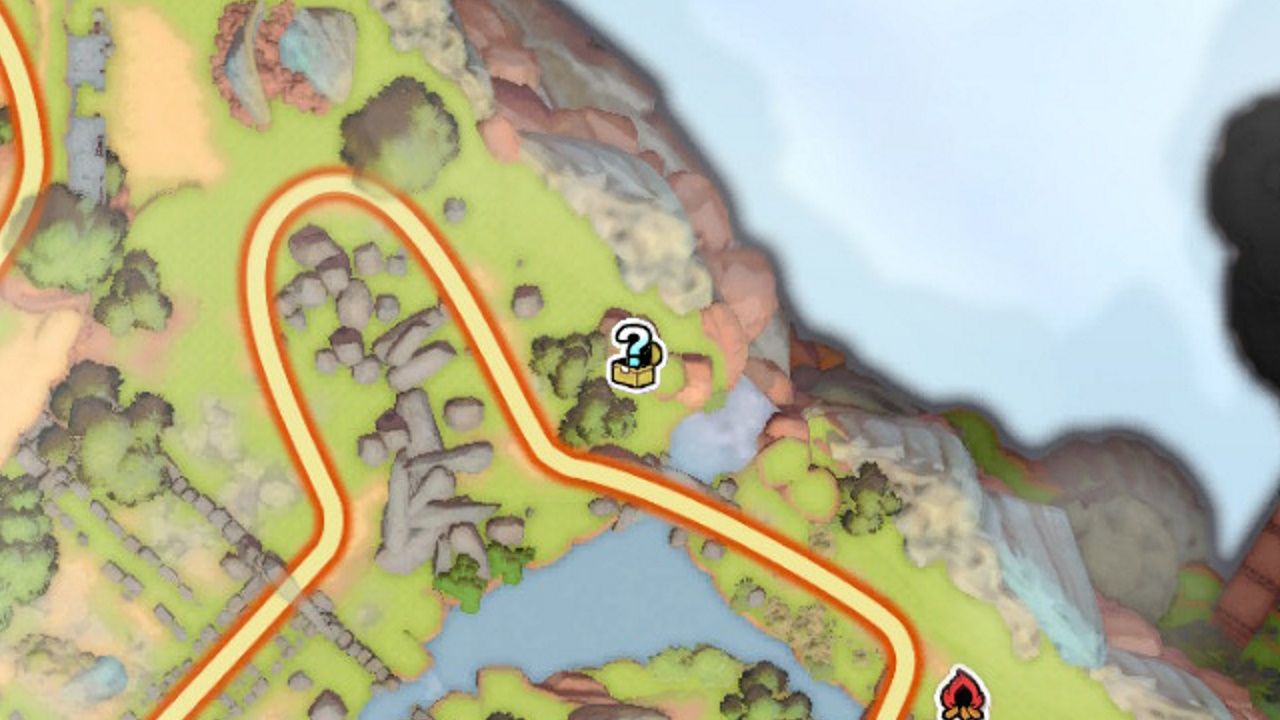 Dragon Quest Treasures, Palatian Plains, The Paternoggin, Treasure On The Raised Platforms On Left Side Of The Map As Seen On The Map