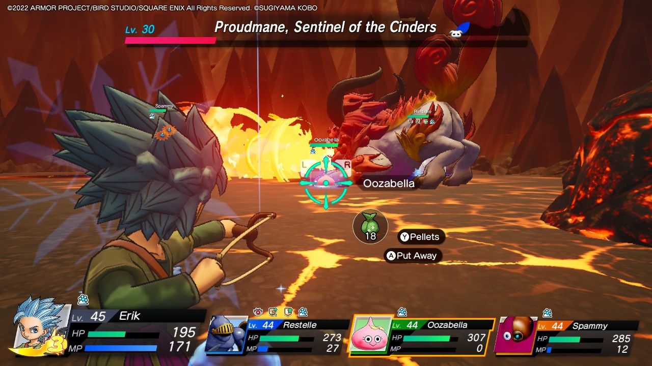 Dragon Quest Treasures, The Snarl, Shooting Proudmane While It Shoots Fire