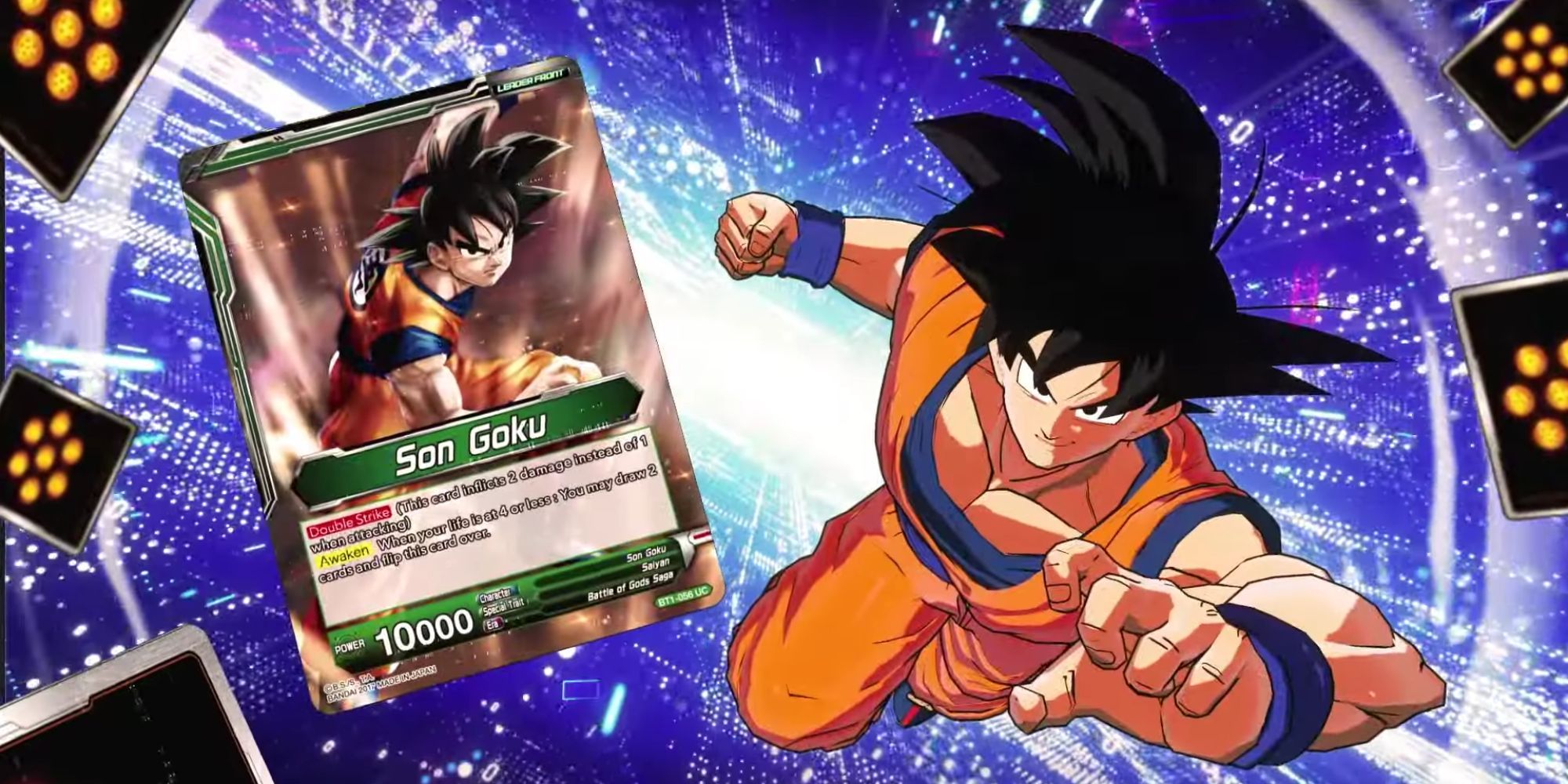 Goku in the Dragon Ball Super Card Game Digital Version.