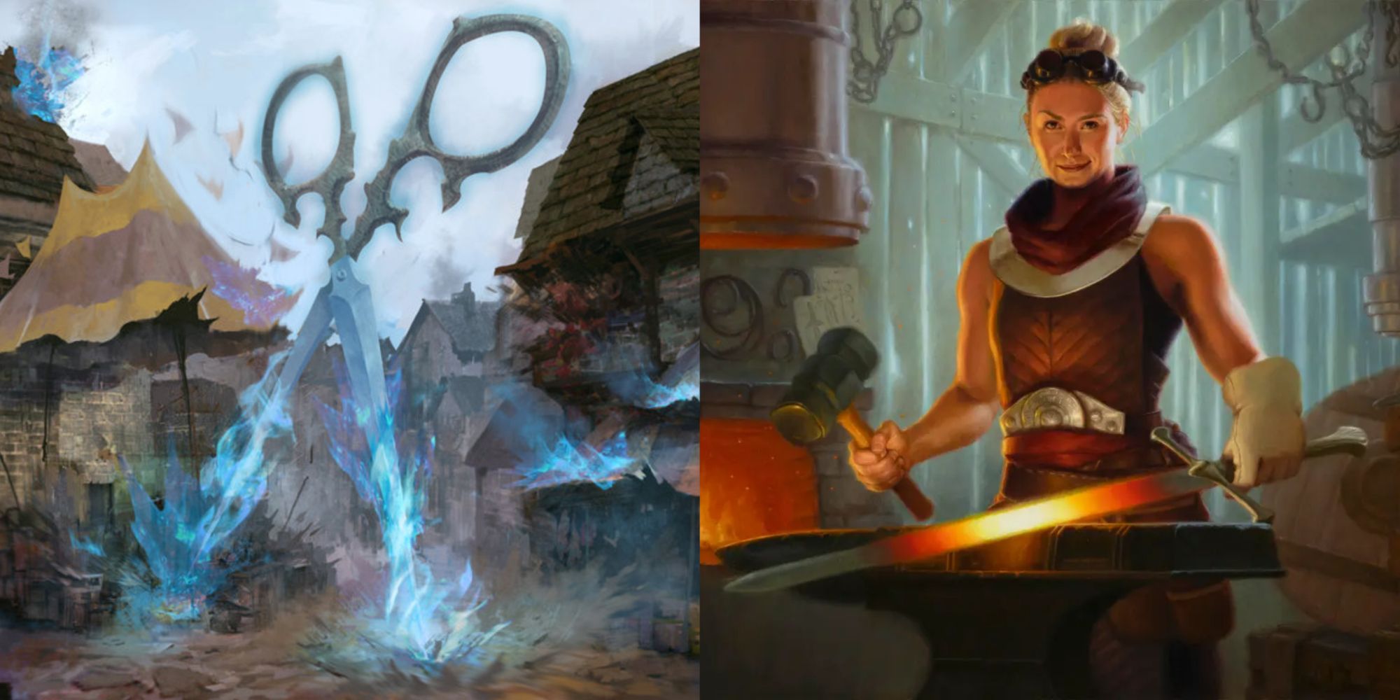 Ensoul Artifact and Ingenious Smith artwork in Magic: The Gathering.