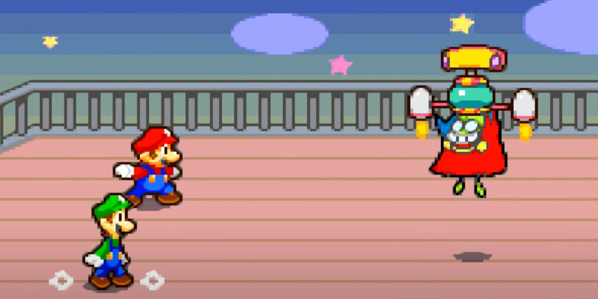 Mario and Luigi battling Fawful in Superstar Saga