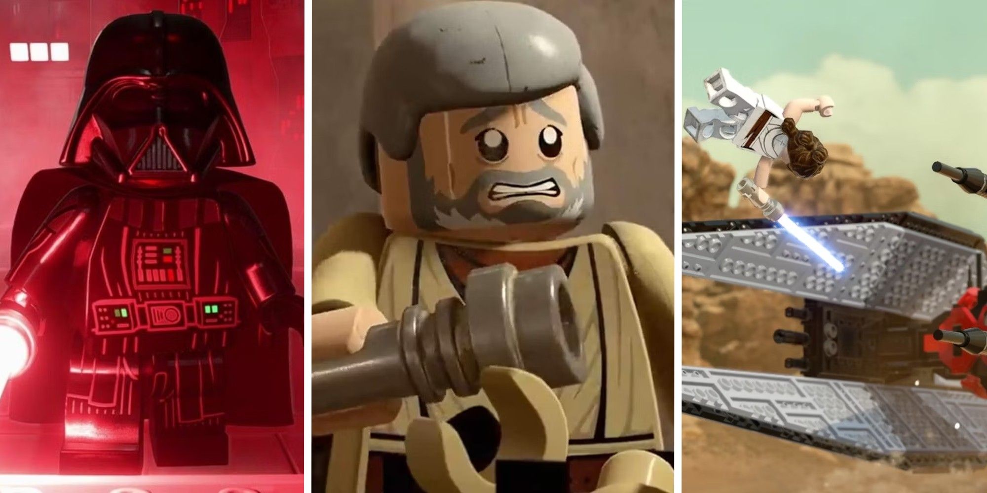 Lego Star Wars: The Skywalker Saga - Darth Vader, Obi Wan Kenobi, Rey