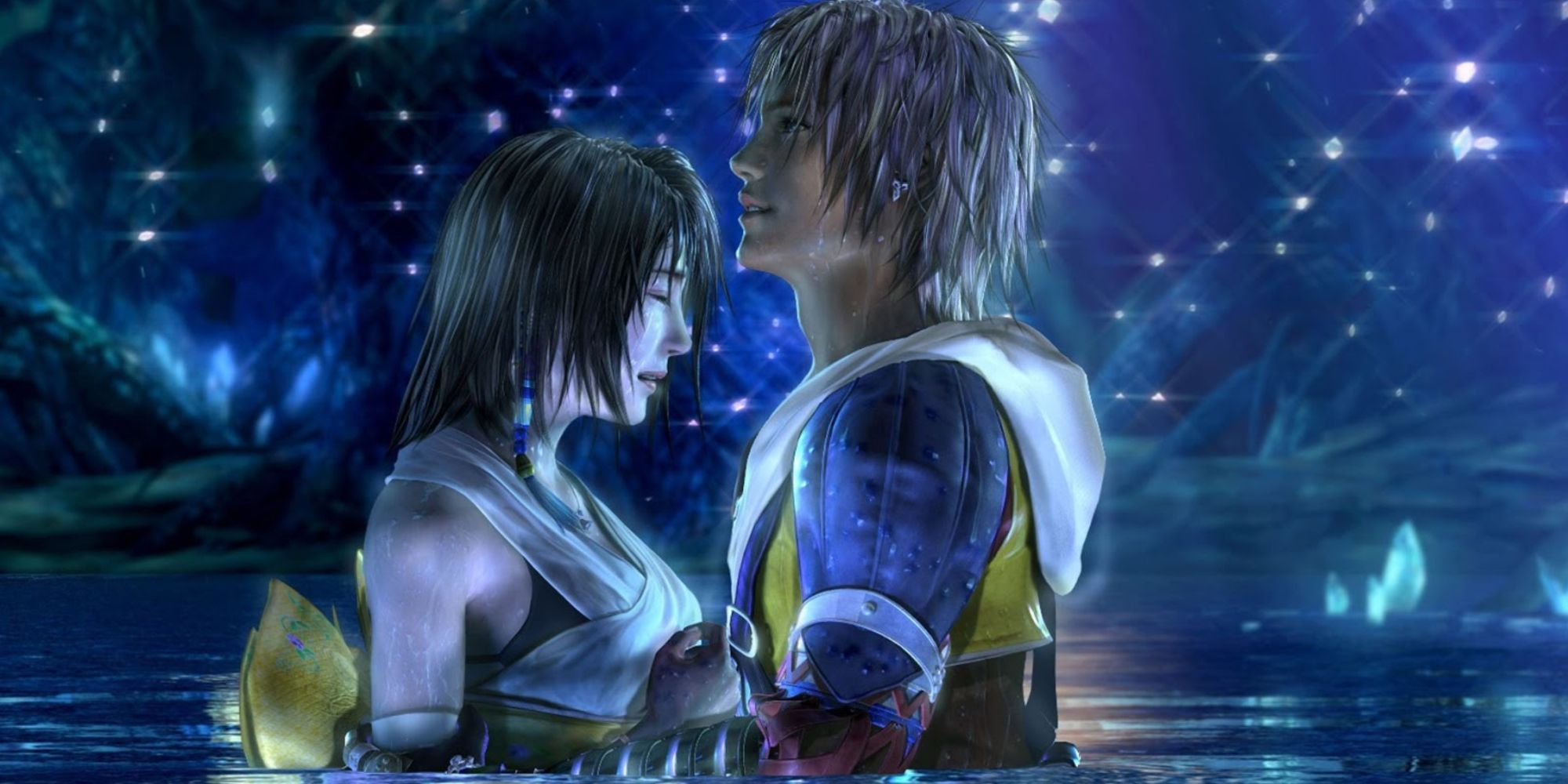 Box Art for Final Fantasy 10 showing Yuna and Tidus