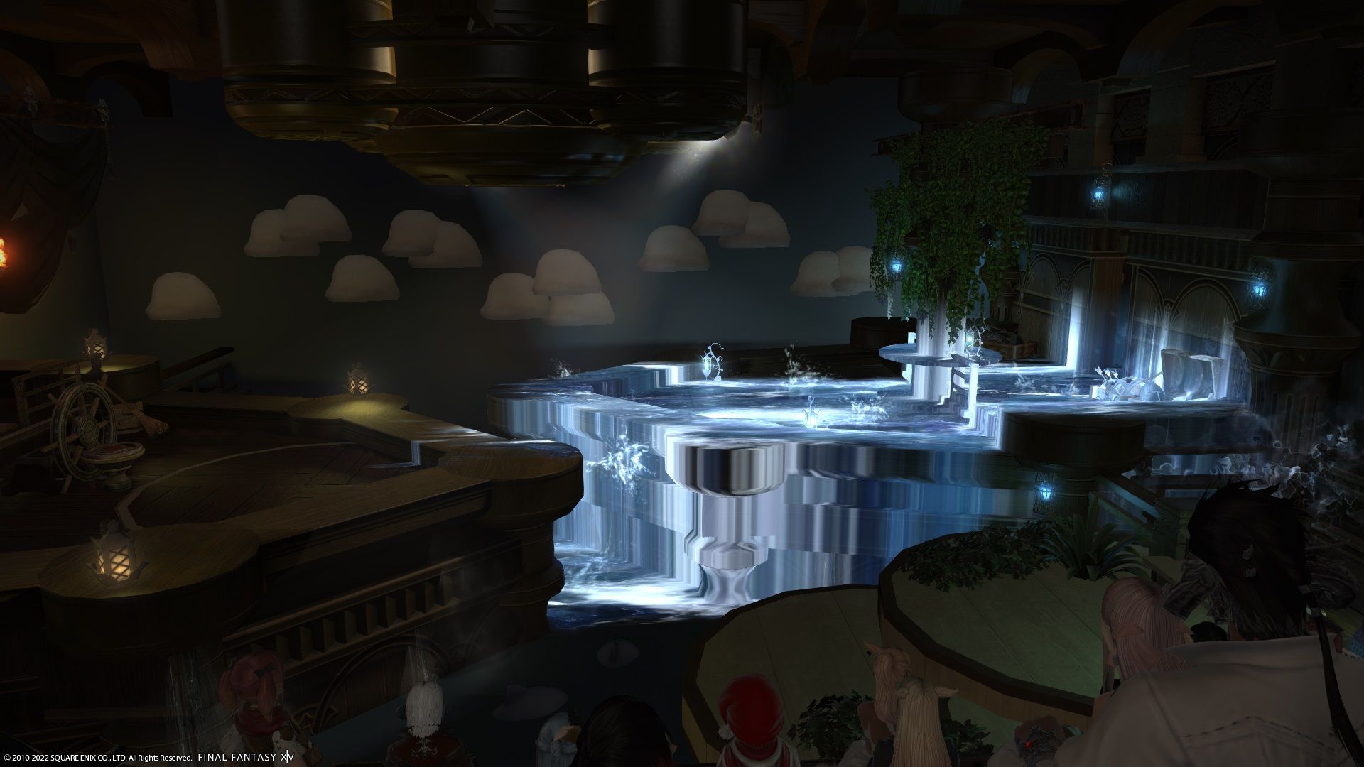 Final Fantasy 14 Lalafells of the Caribbean the stage changing midway through the show
