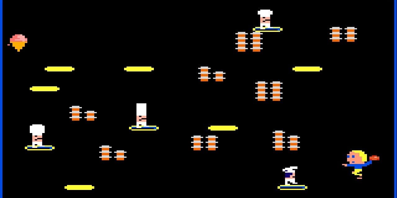 Food Fight Atari gameplay