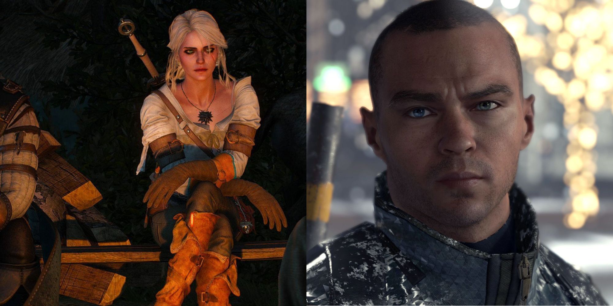 Games With Multi-Perspective Stories Featured Split Image Ciri and Markus