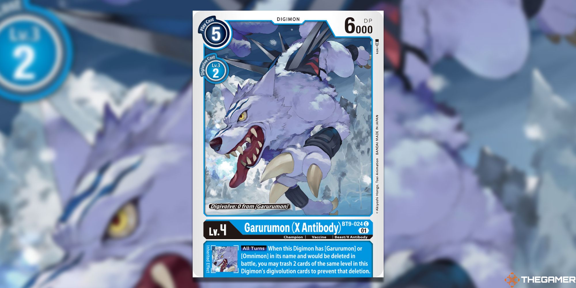 garurumon x antibody bt9 digimon card game