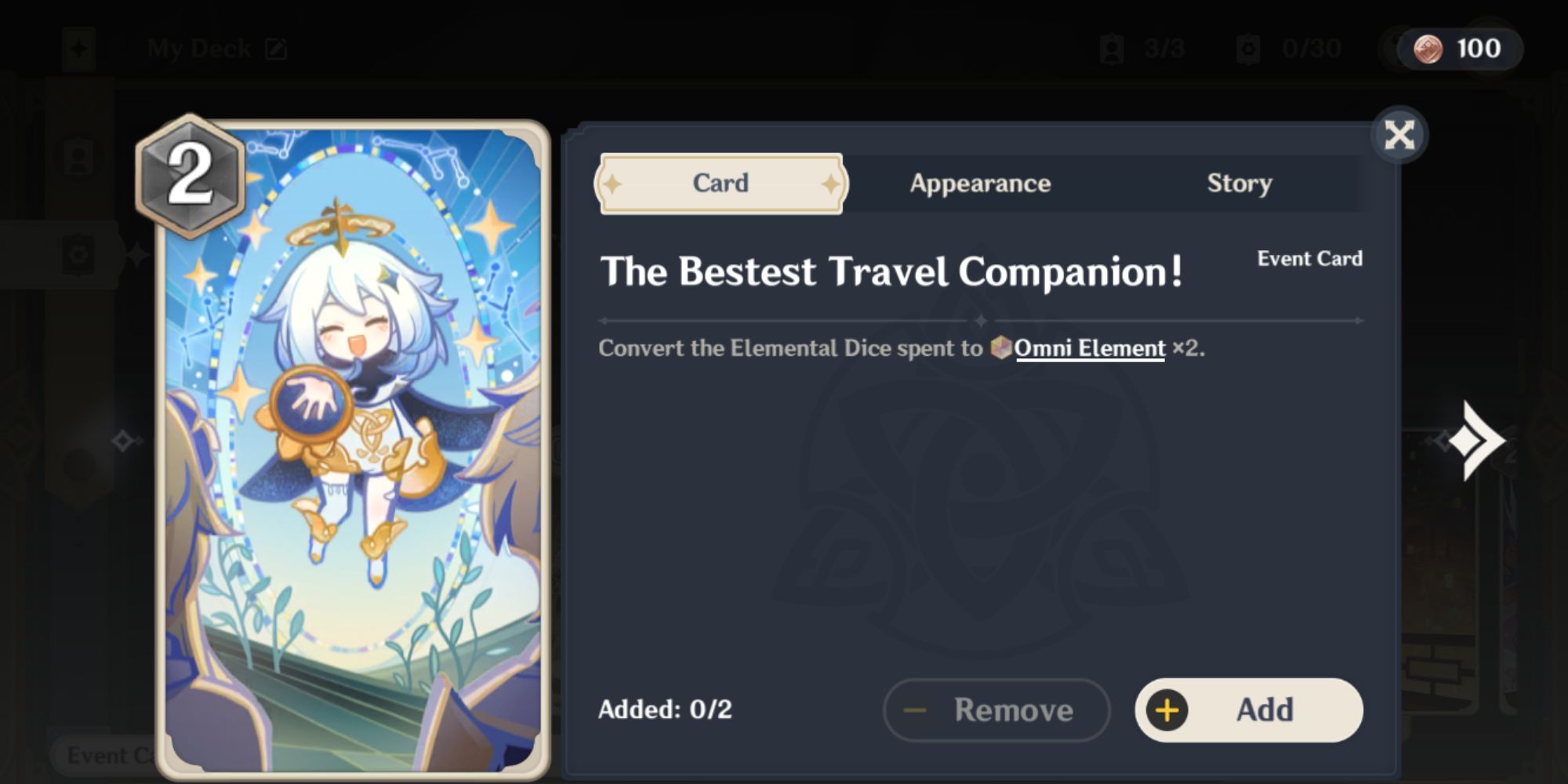 Genshin Impact Genius Invokation TGC The Bestest Travel Companion Ever