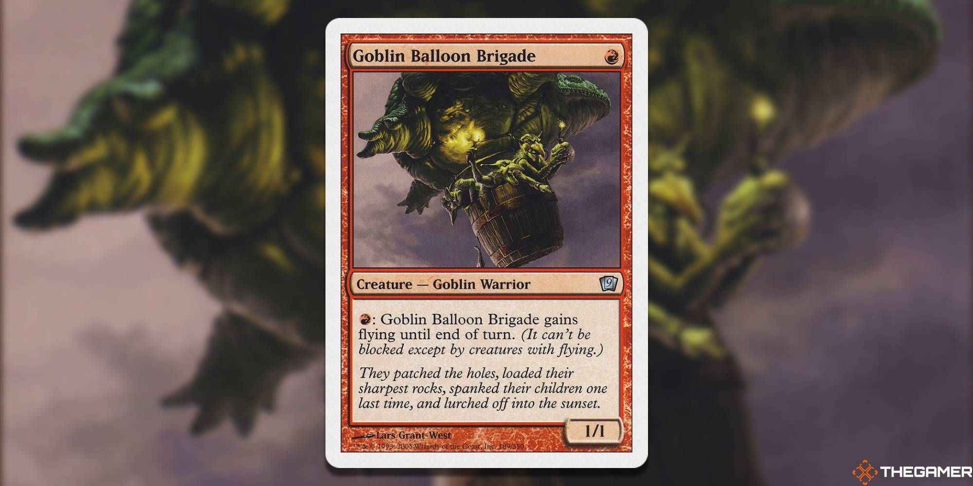 Goblin Balloon Brigade by Lars Grant-West - MTG Funny Flavor