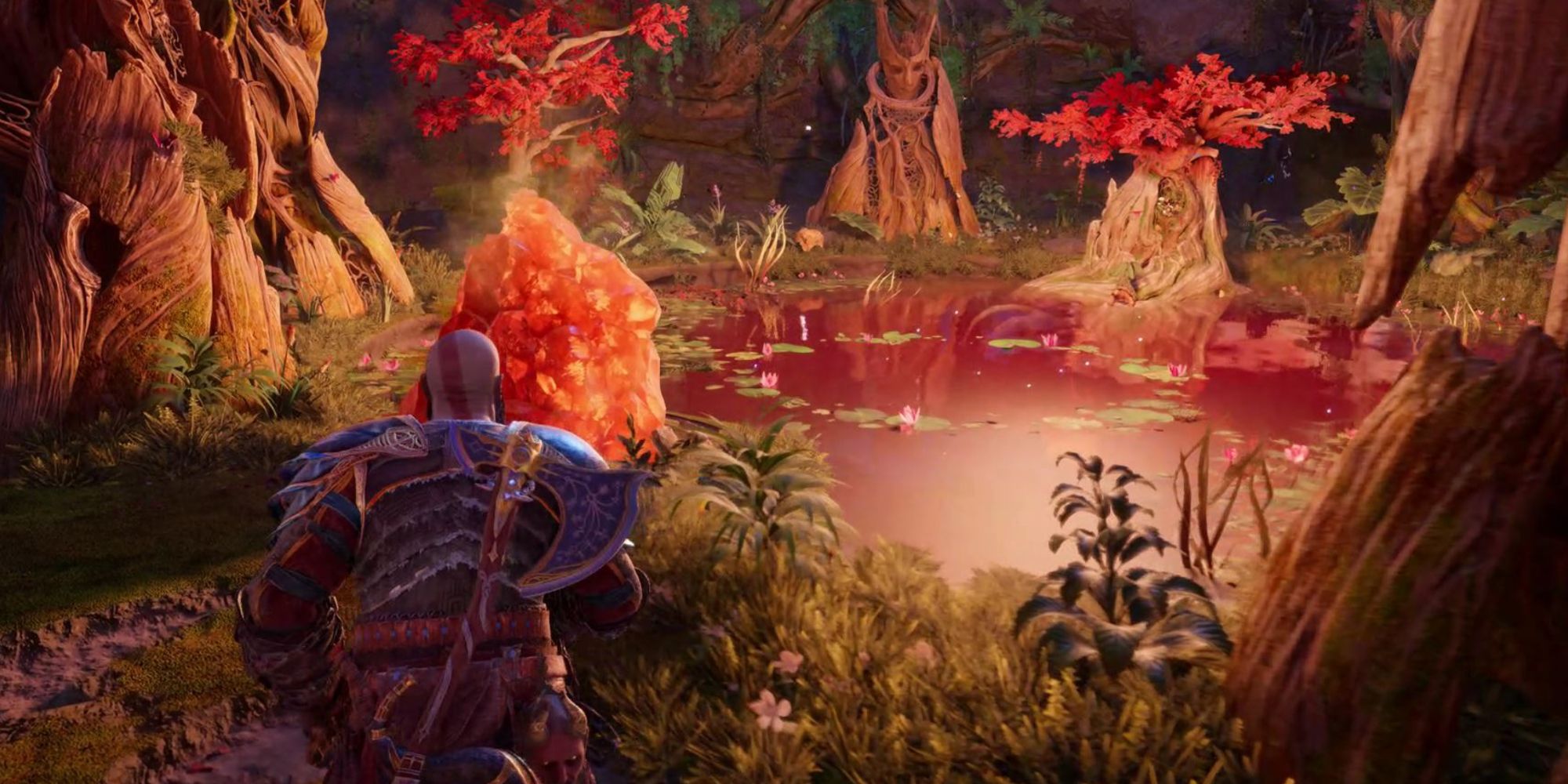 The Wishing Well in The Crater in God of War Ragnarok