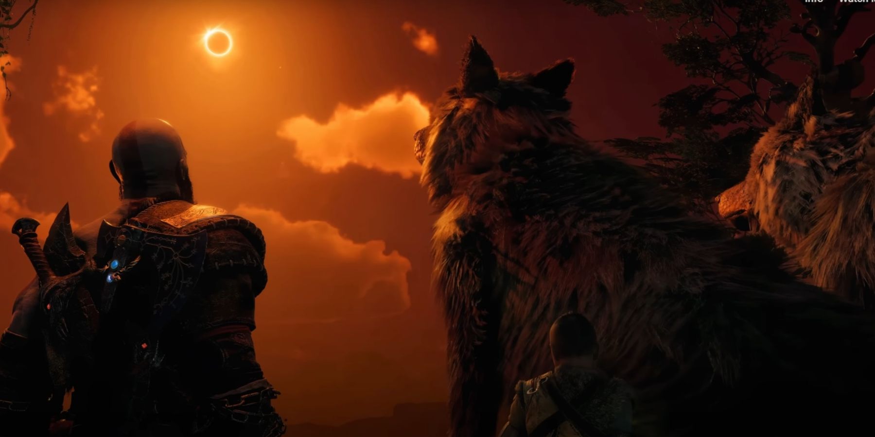 God Of War Ragnarok Watching The Eclipse