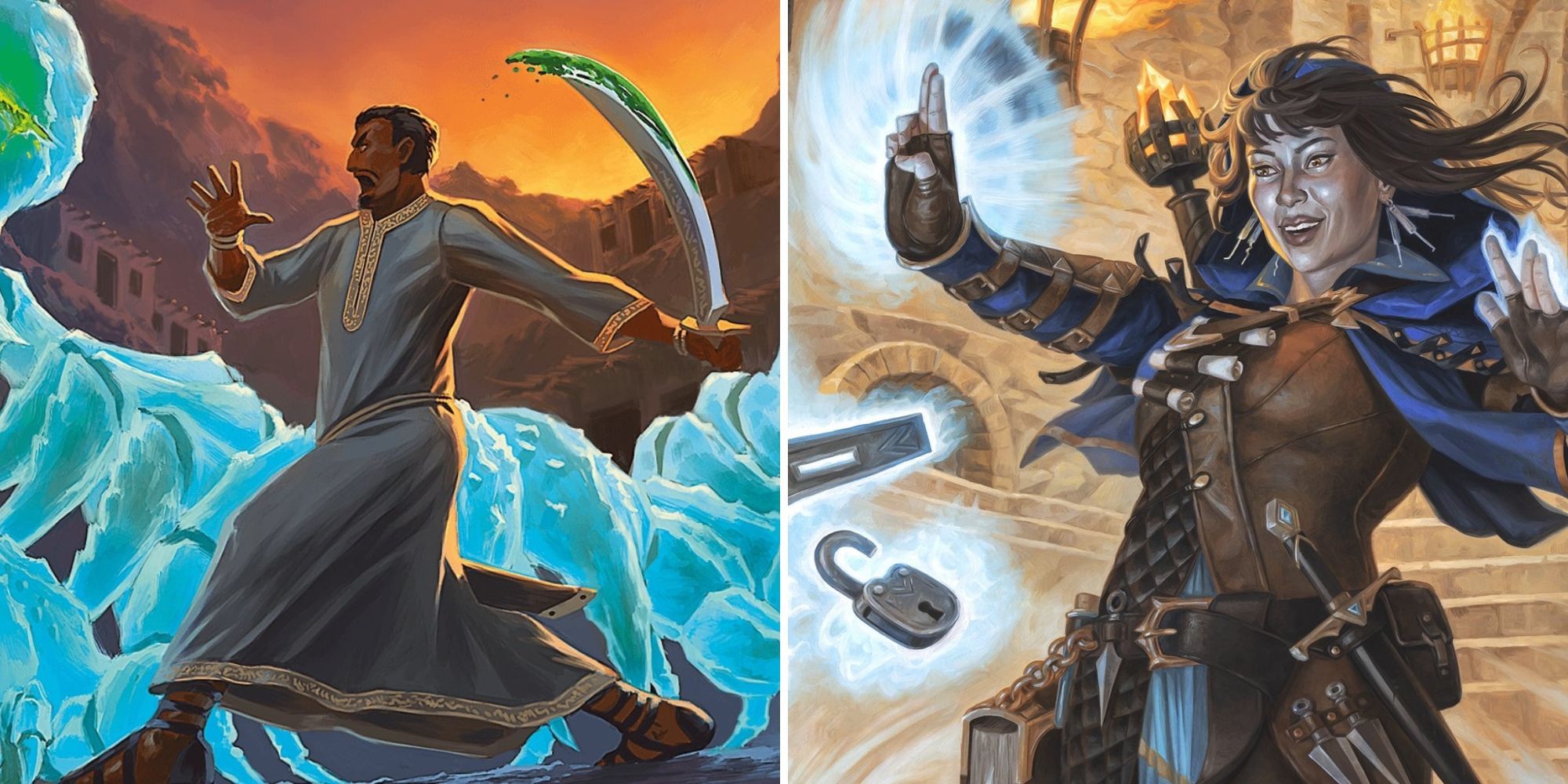 rogues featuredGold For Fools And Princes via Wizards of the Coast AND Imoen, Mystic Trickster by Alix Branwyn