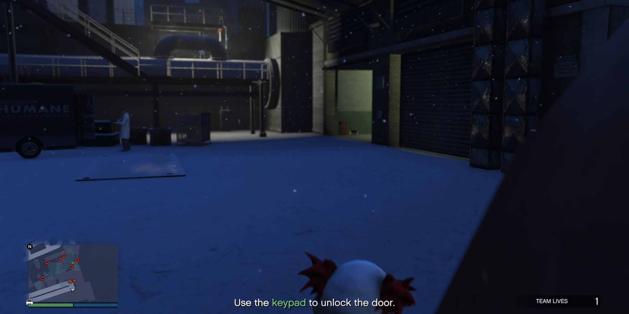 grand theft auto online sneaking into humane labs