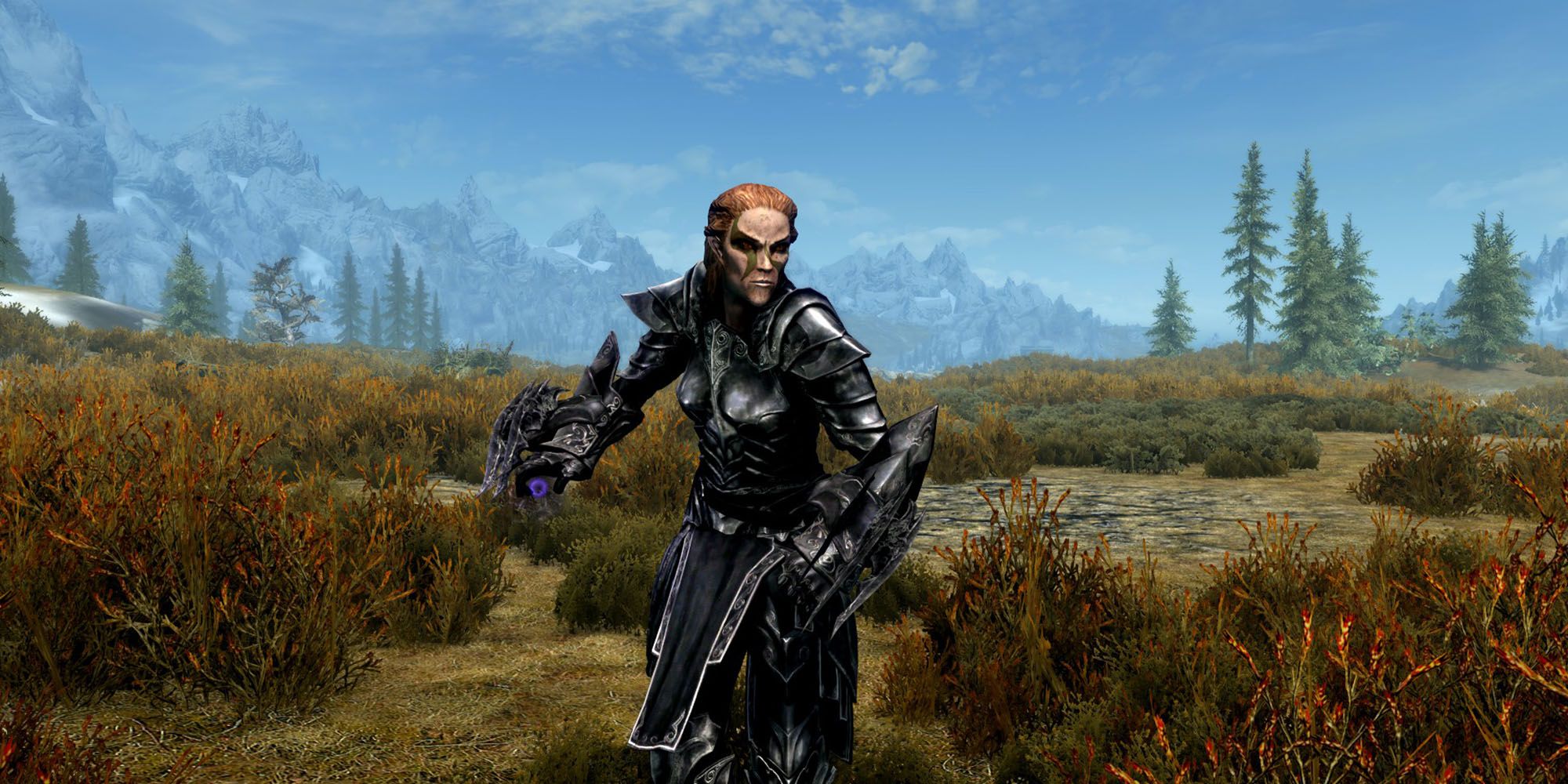 Green Pact Puppeteer Pose In Whiterun Plains