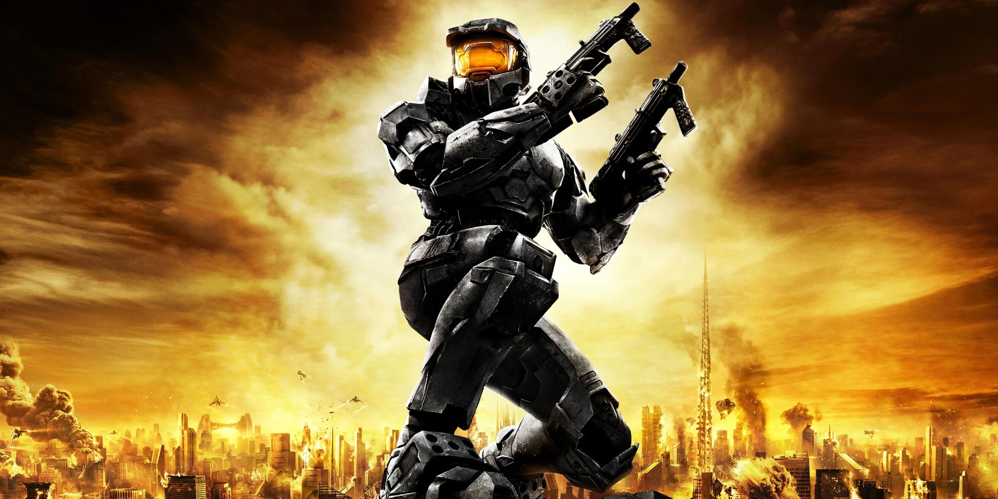 Master Chief On The Halo 2 box art