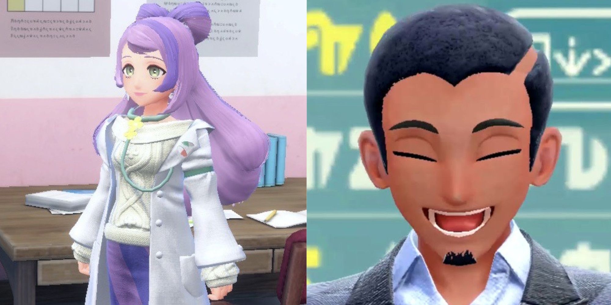Miriam and Mr. Salvatore in Pokemon Scarlet and Violet