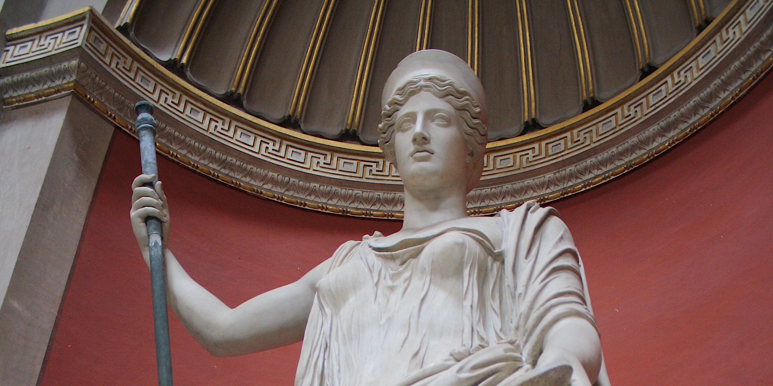 A statue of Hera holding a sceptre
