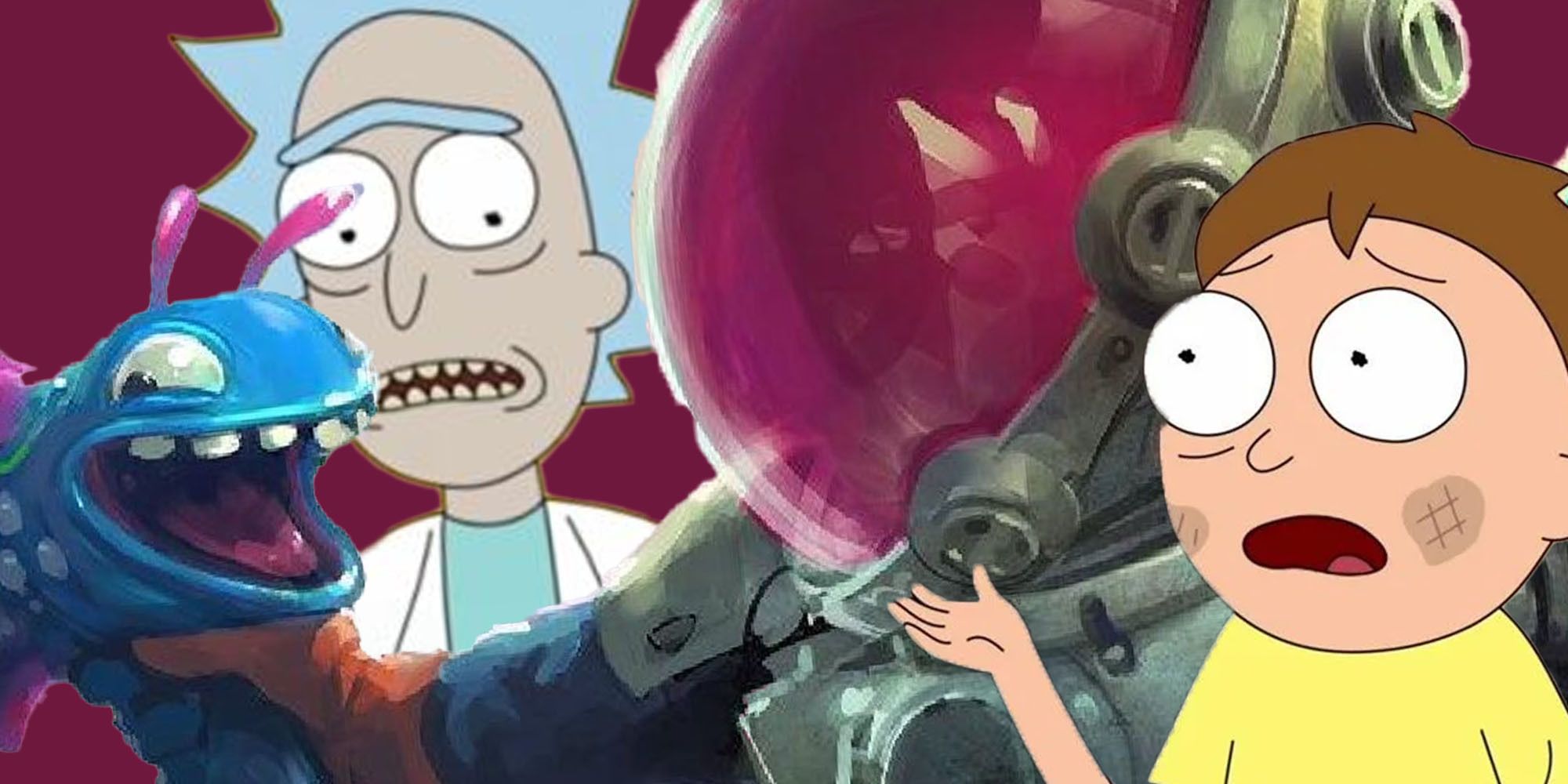High on Life monsters with Rick and Morty