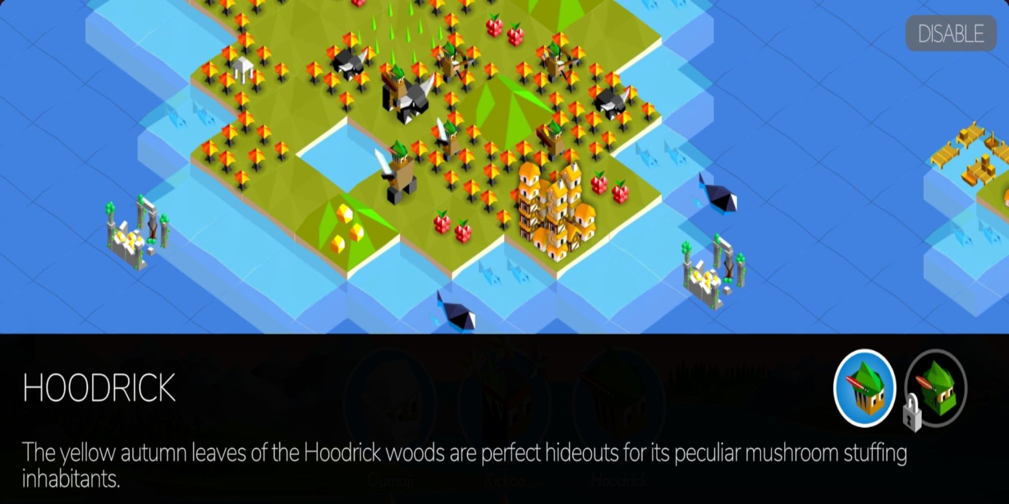Information on the Hoodrick Tribe from Battle of Polytopia.