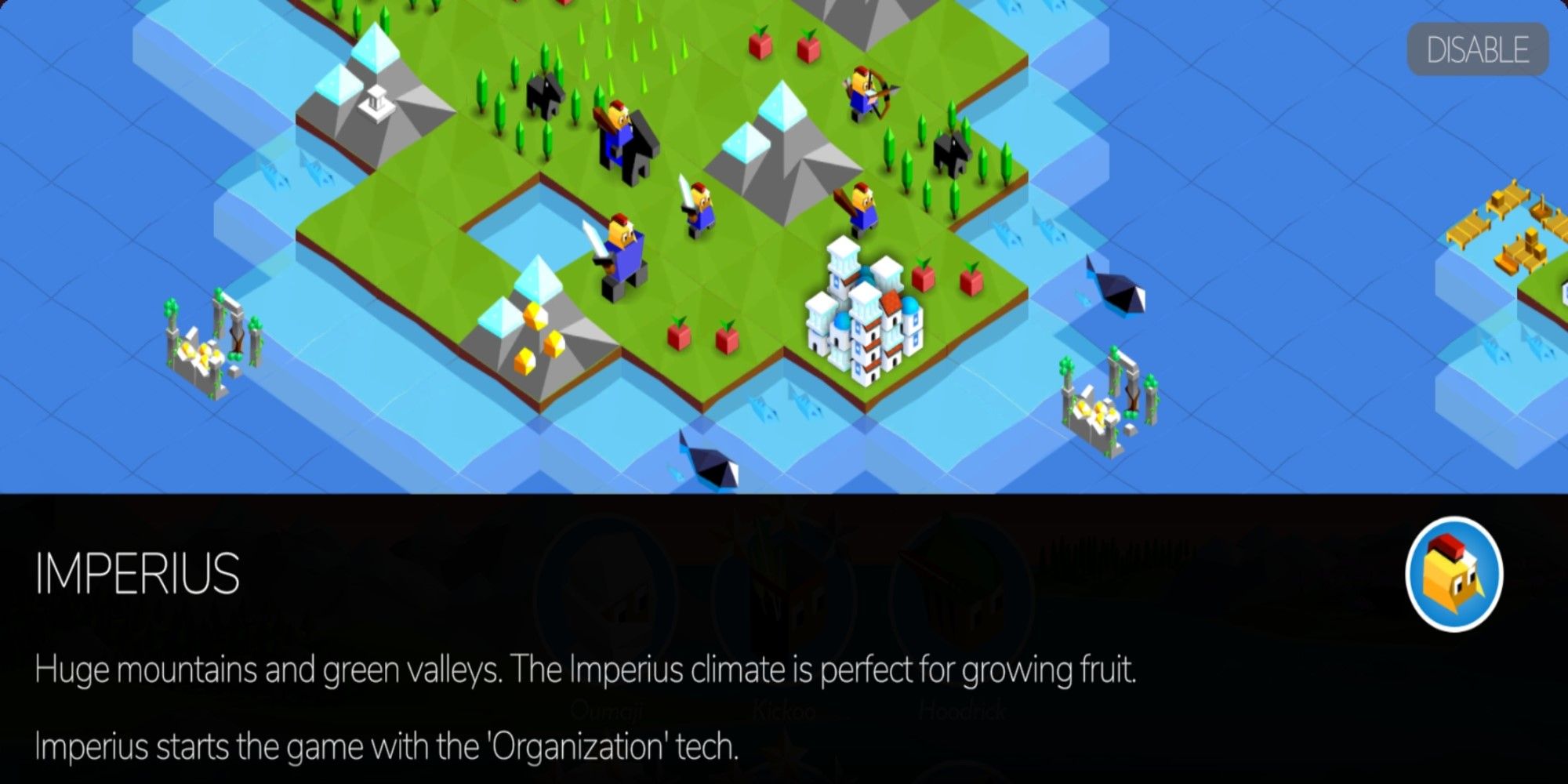 Information on the Imperius Tribe from Battle of Polytopia.
