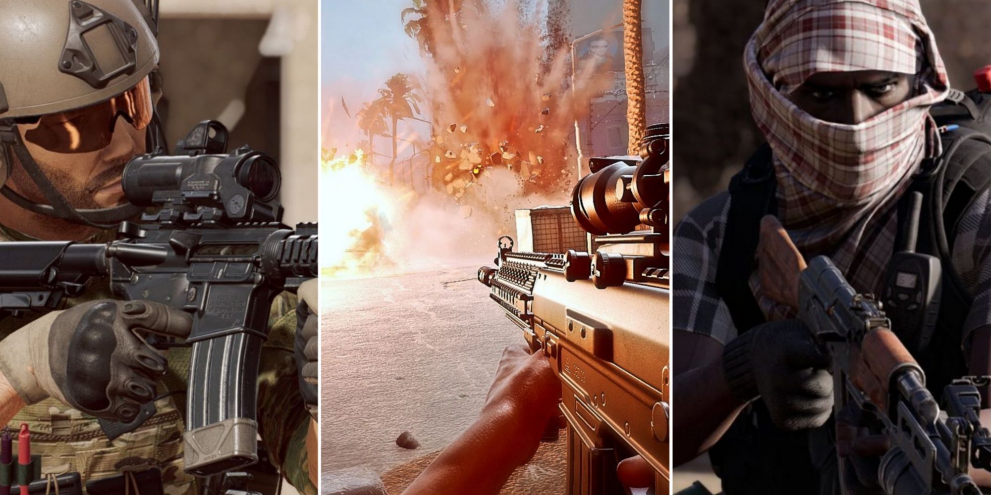 Insurgency Sandstorm - two soldiers with guns and first-person ads