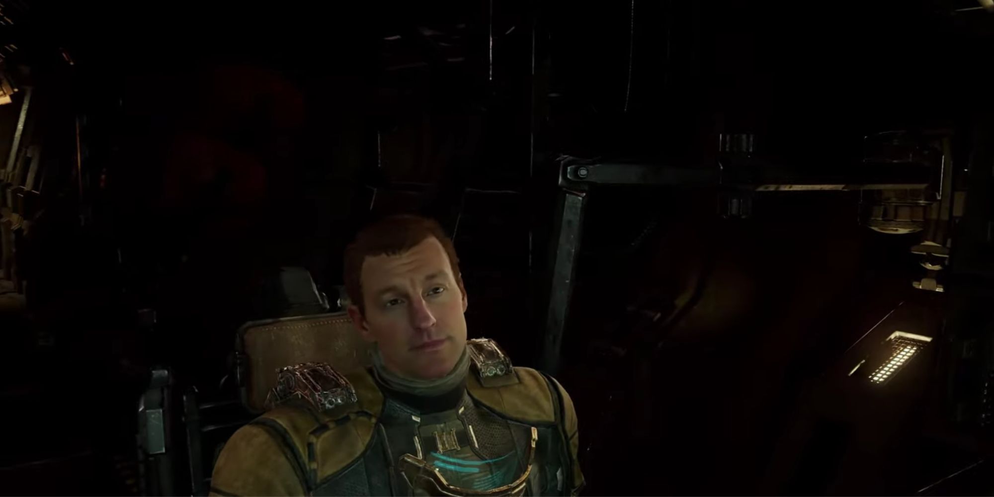 Isaac Clarke's new face in the Dead Space remake.