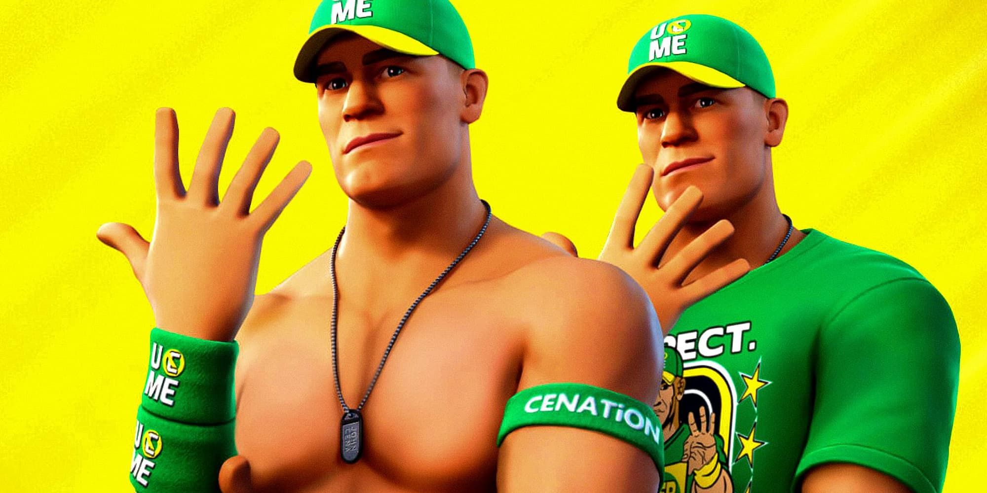 Entrambi gli stili di pelle di John Cena Fortnite si distinguono e offrono l'emote U Can't C Me.