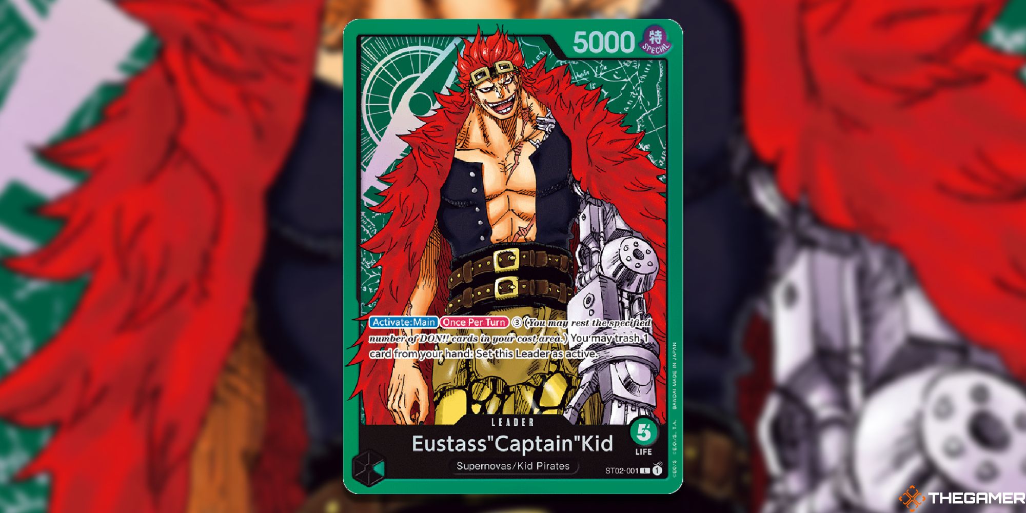 eustass captain kid leader starter deck one piece card game