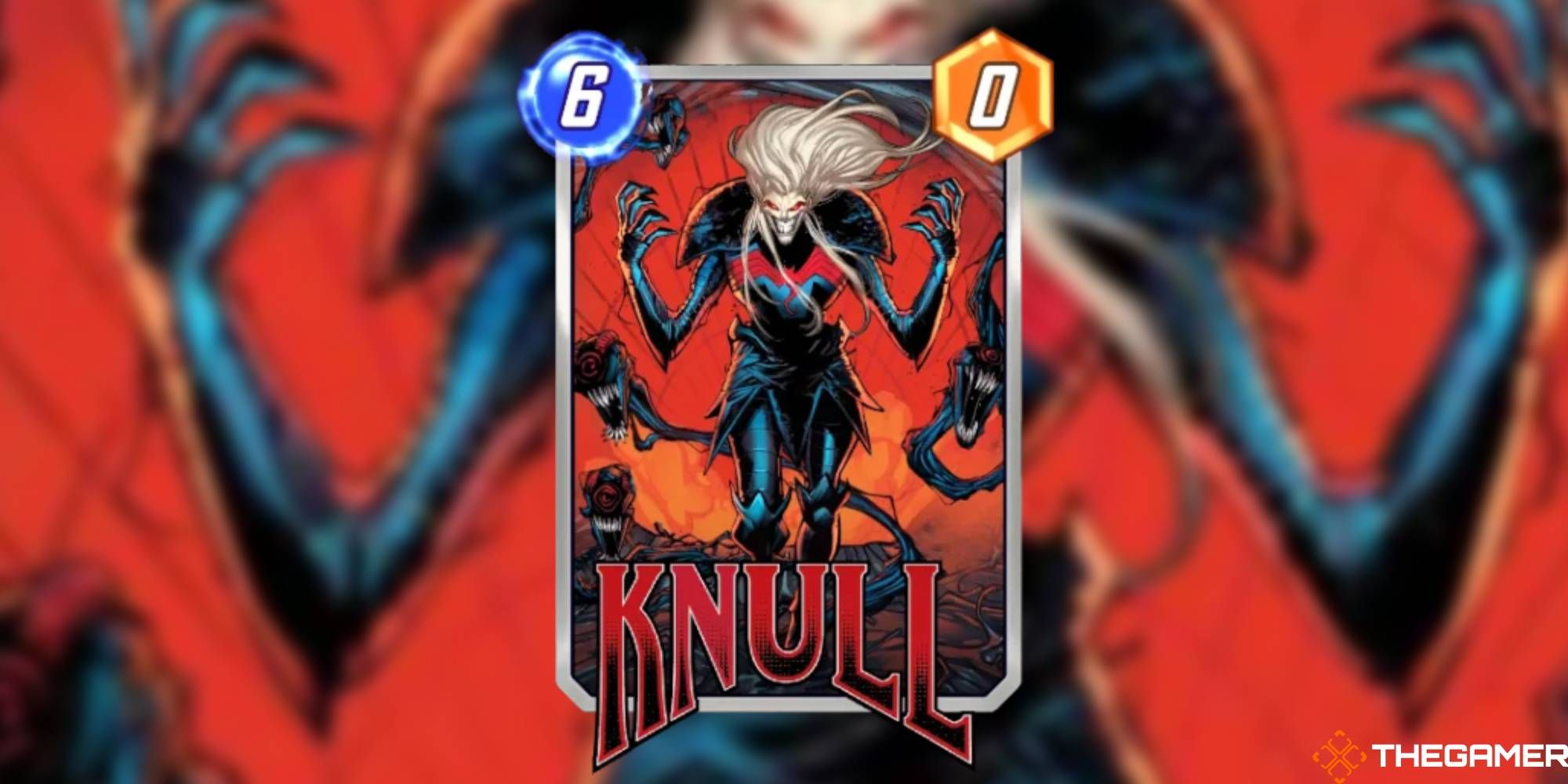Marvel Snap - Knull on a blurred background