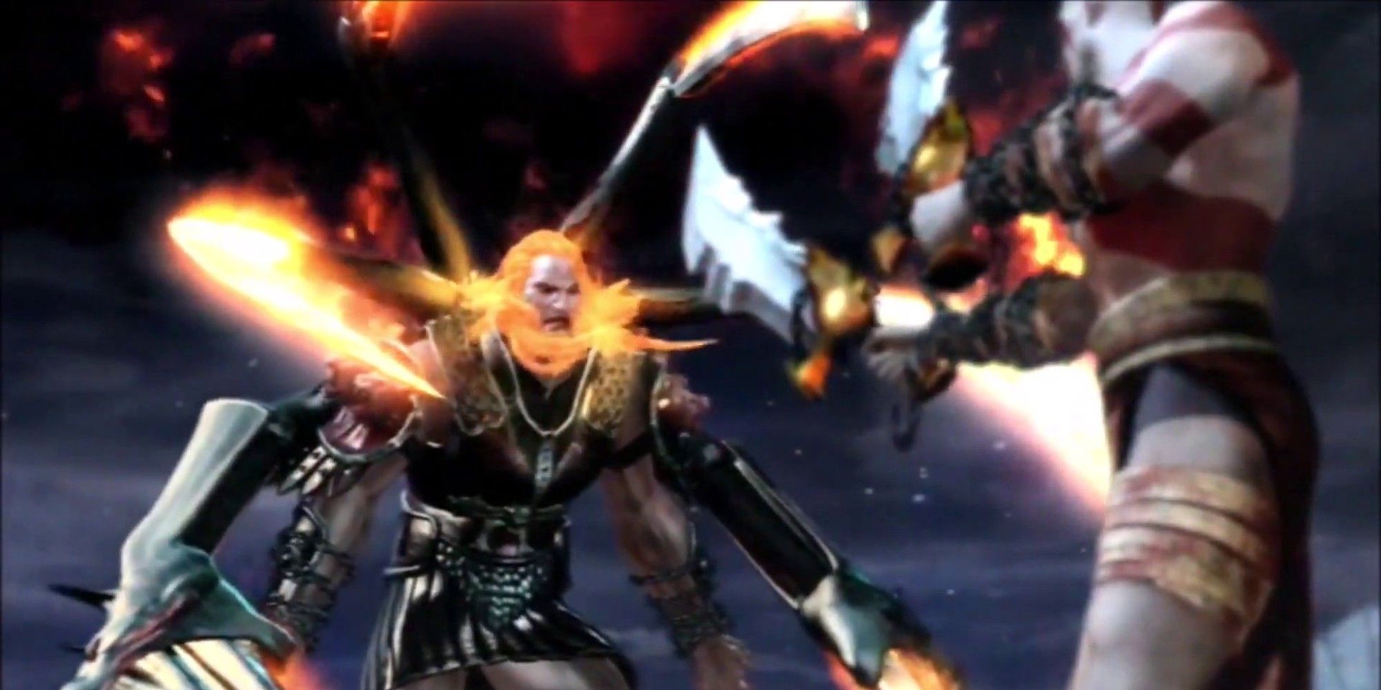 Kratos vs Ares God Of War, Ares with spider legs as a giant