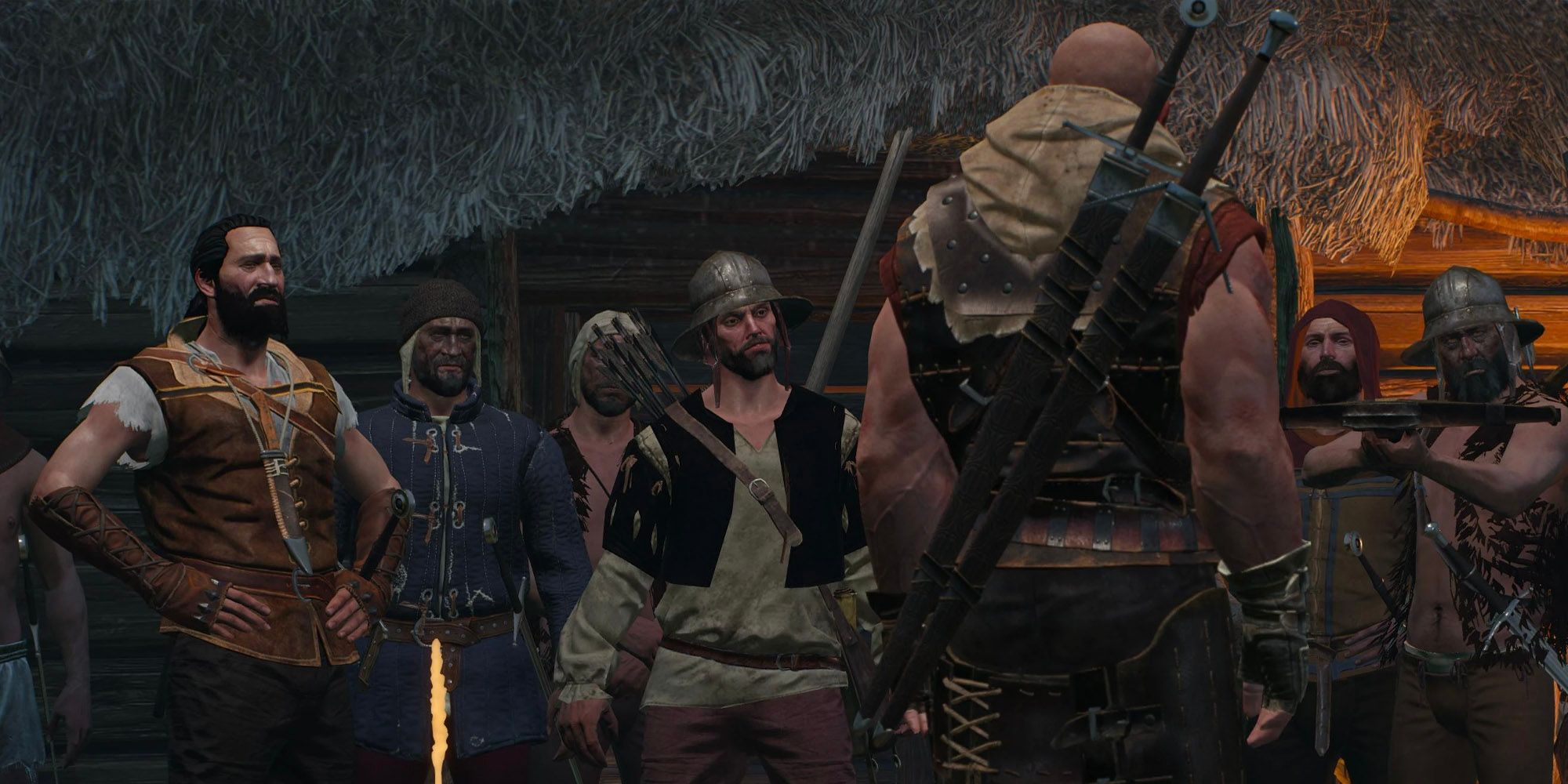 letho facing a group of bandits in the witcher 3