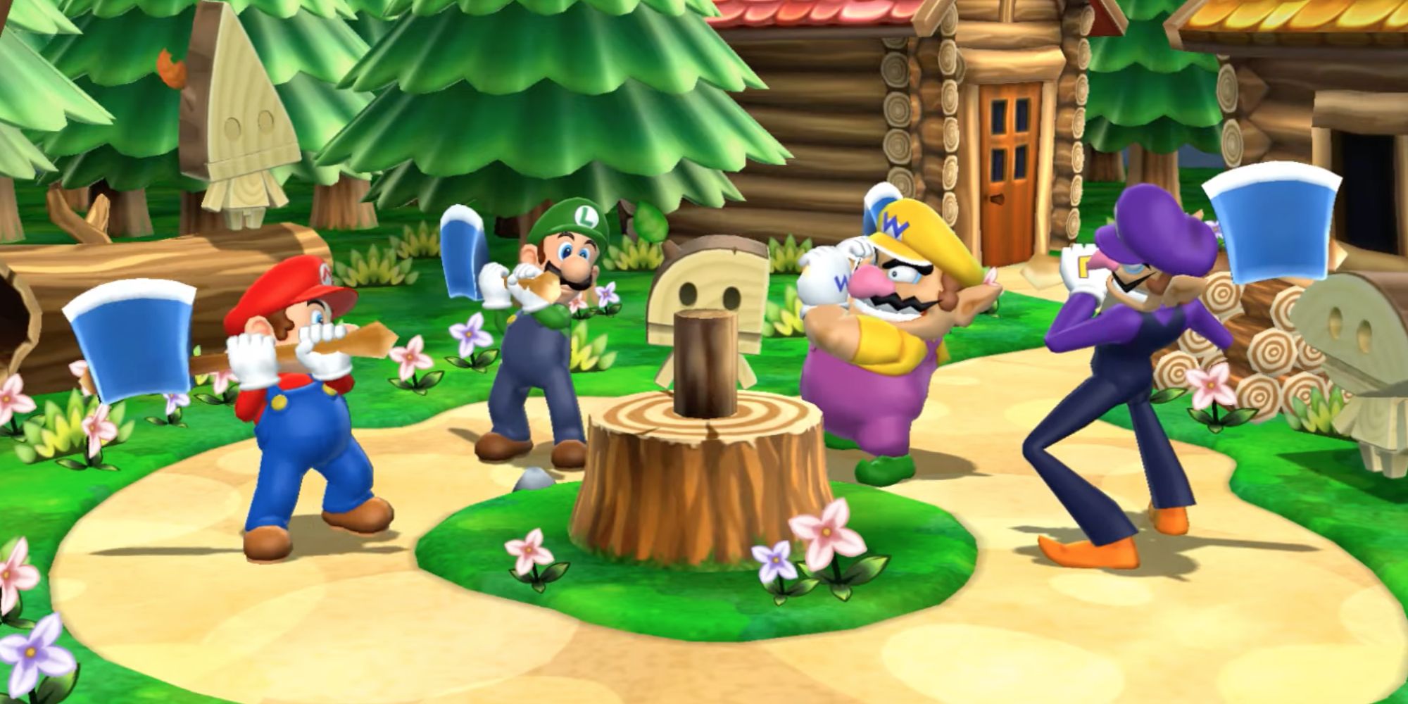Lumberjack Heads from Mario Party 9 and Mario Party: The Top 100