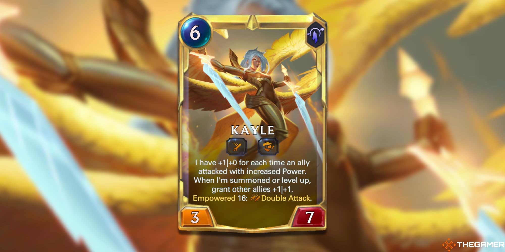 Legends of Runeterra kayle evolved card