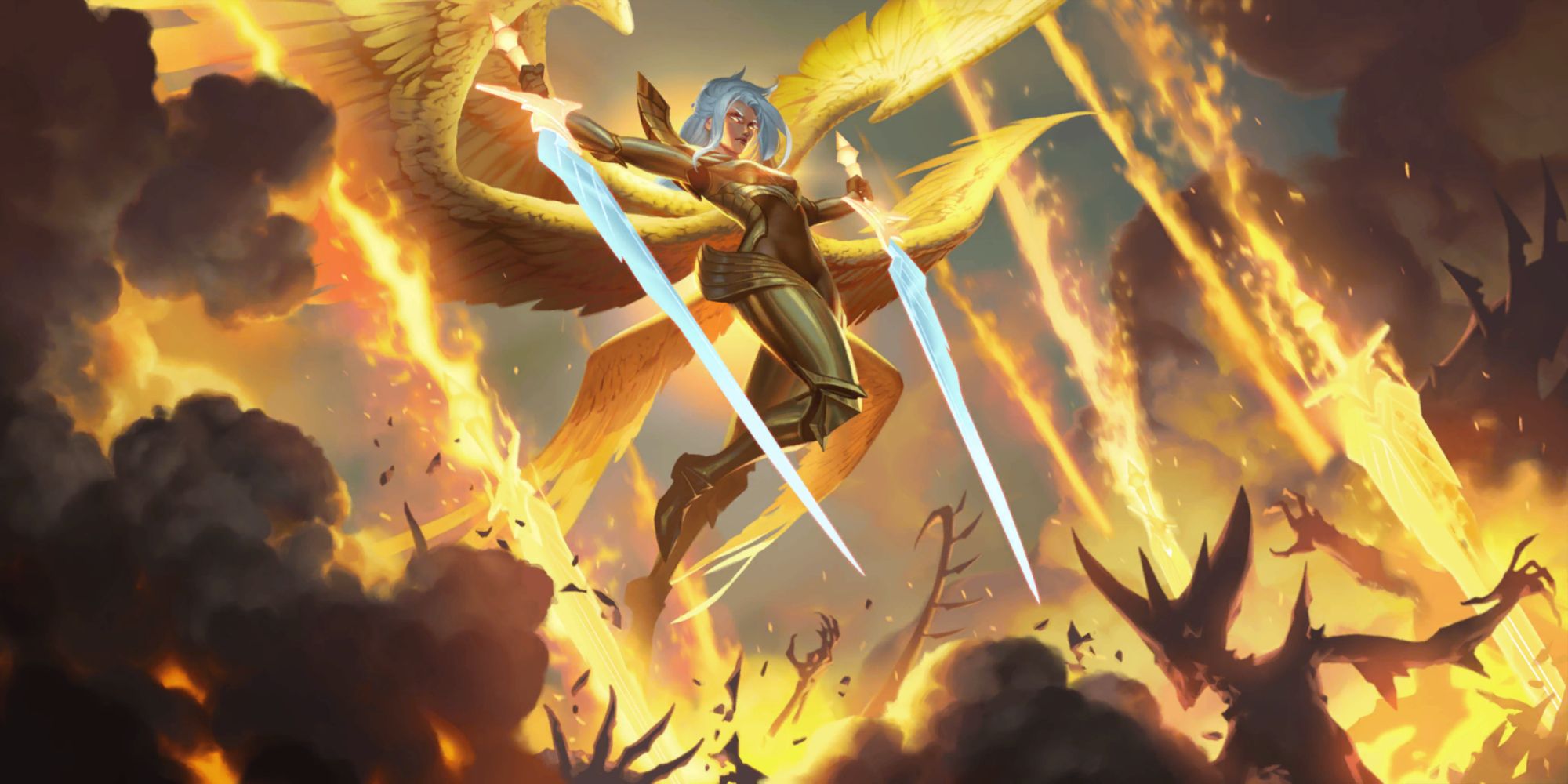 Legends of Runeterra Kayle evolved splash art