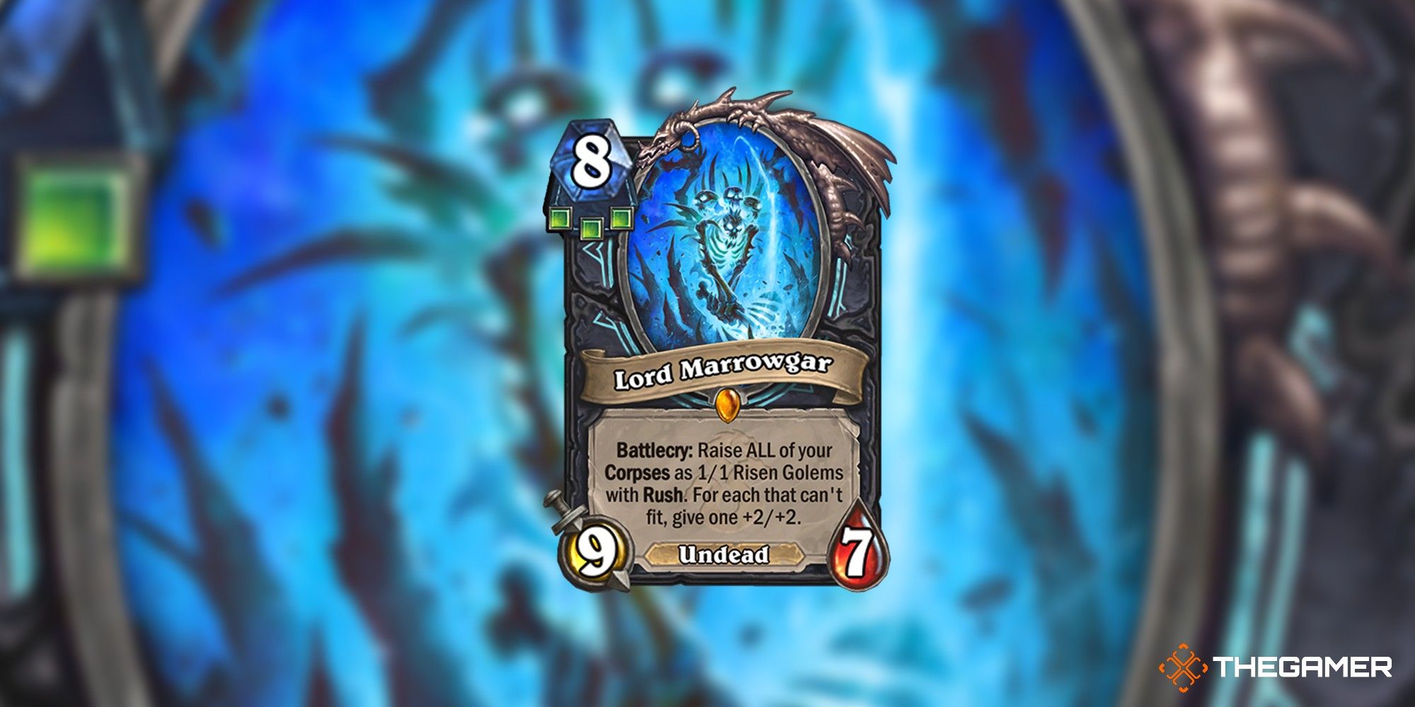 Lord Marrowgar Death Knight Card Hearthstone