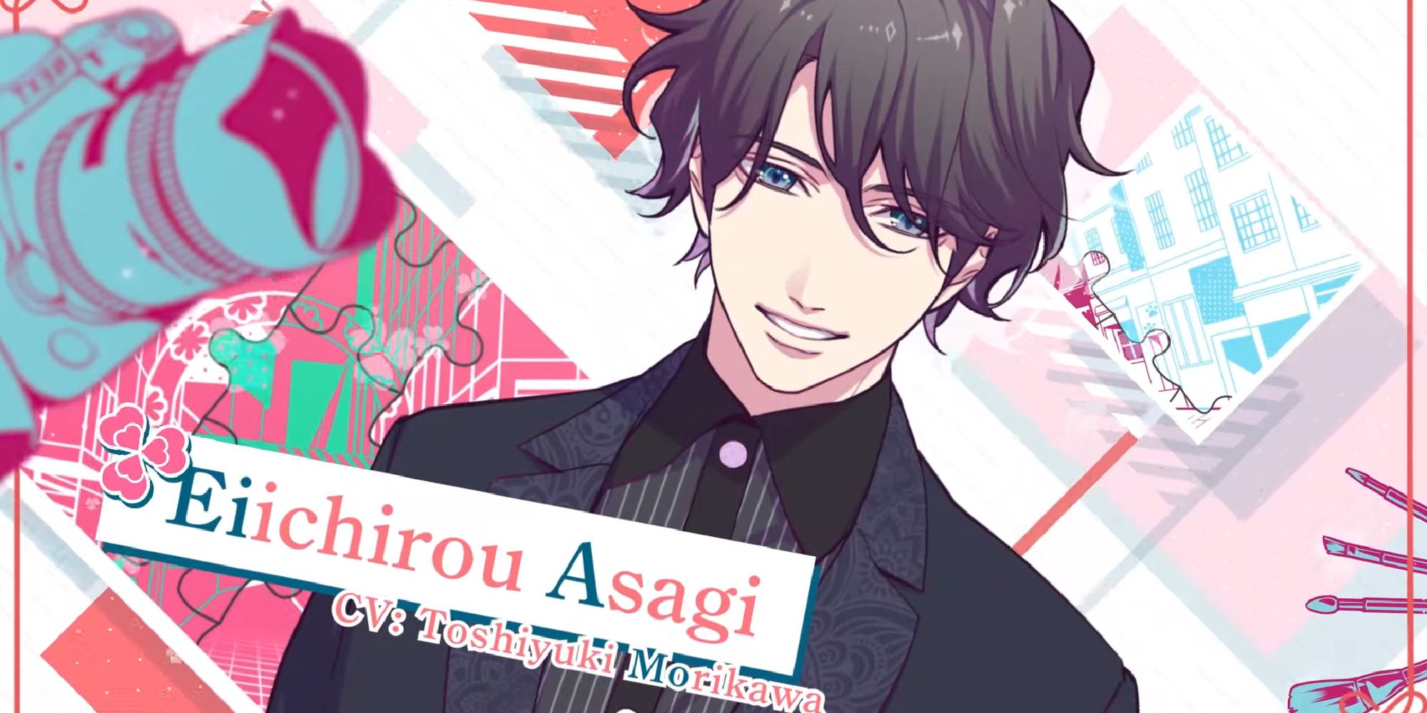 intro card for eiichirou asagi with voice actor