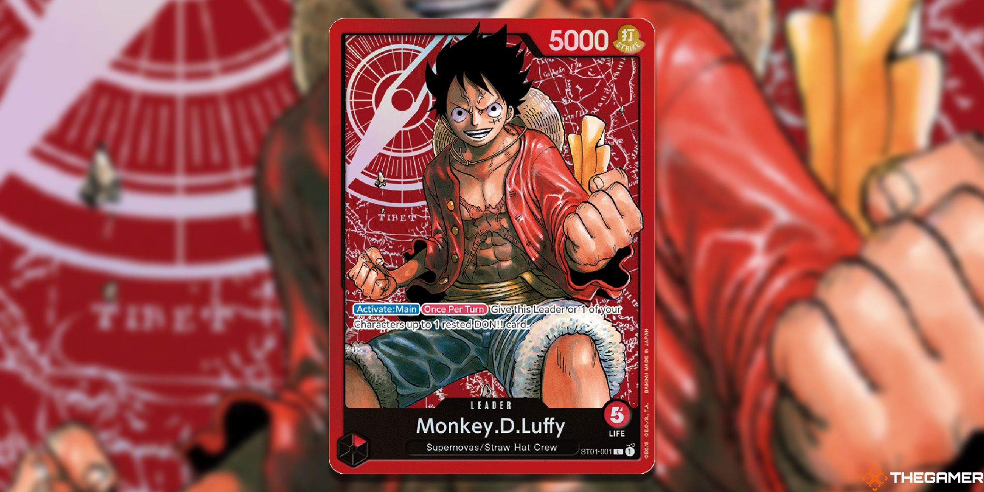 monkey d luffy leader starter deck one piece card game