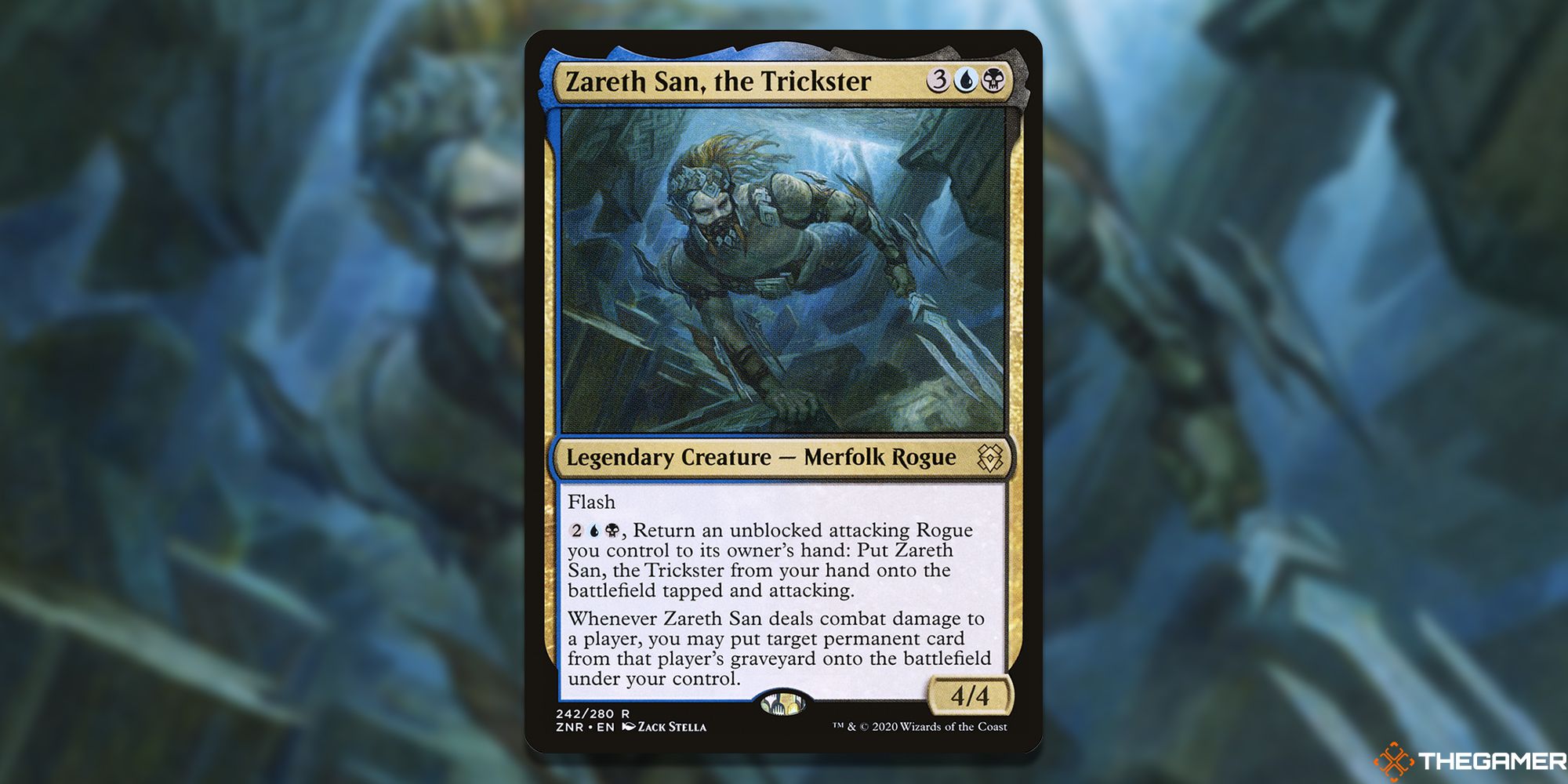 Magic The Gathering Zareth San the Trickster MTG card