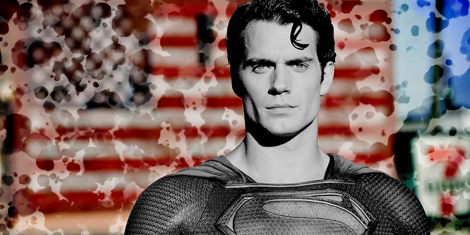 Man of Steel black and white