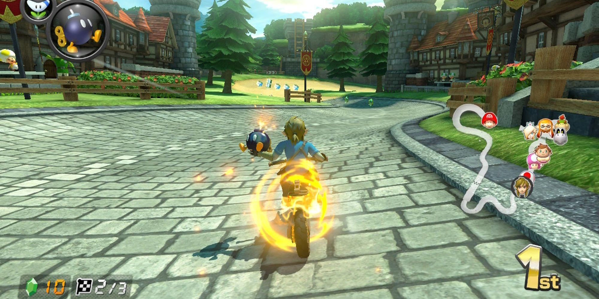 Lien Dans Le Circuit Mario Kart 8 Hyrule