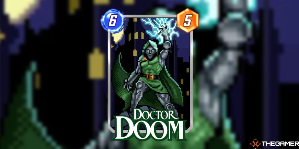 Marvel Snap Retro Variant Doctor Doom lightning hand
