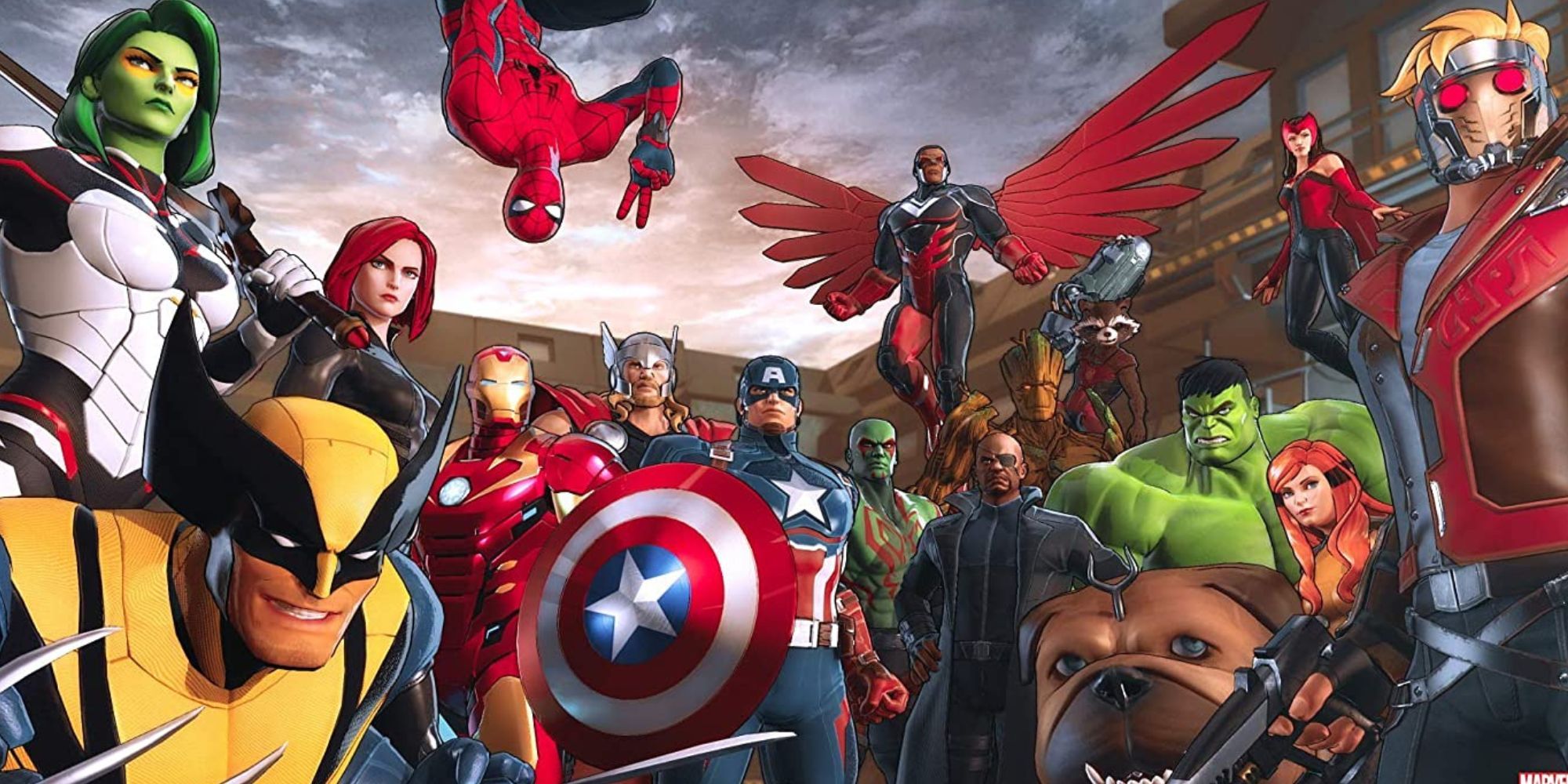 Wolverine, Gamora, Star-Lord, and more Marvel Heroes stand together