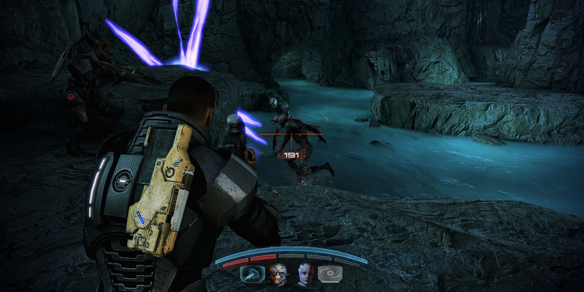 Mass Effect 3 Screenshot Of Husks Charging At Garrus