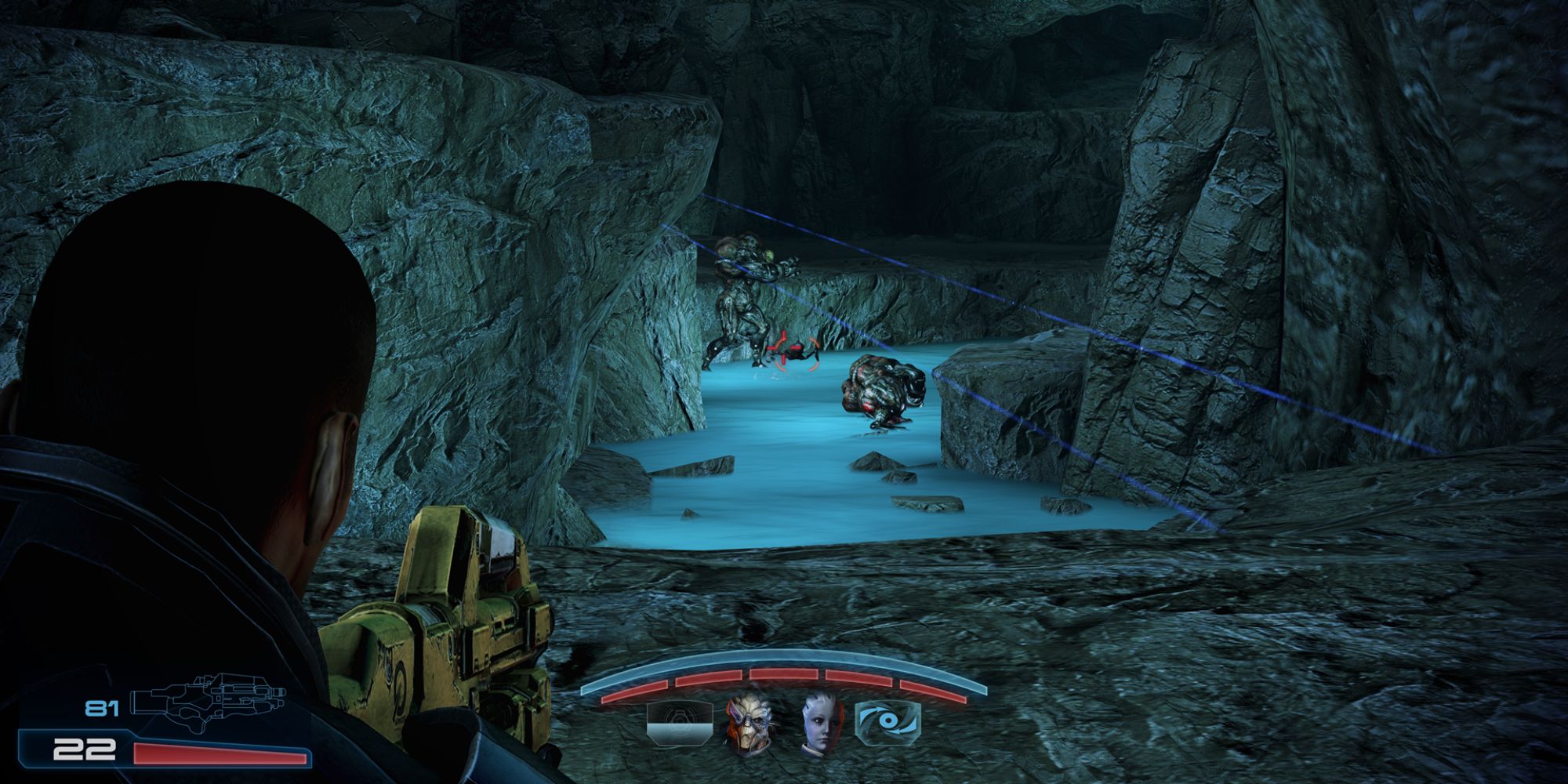 Mass Effect 3 Screenshot Of Shepard Killing Cannibals