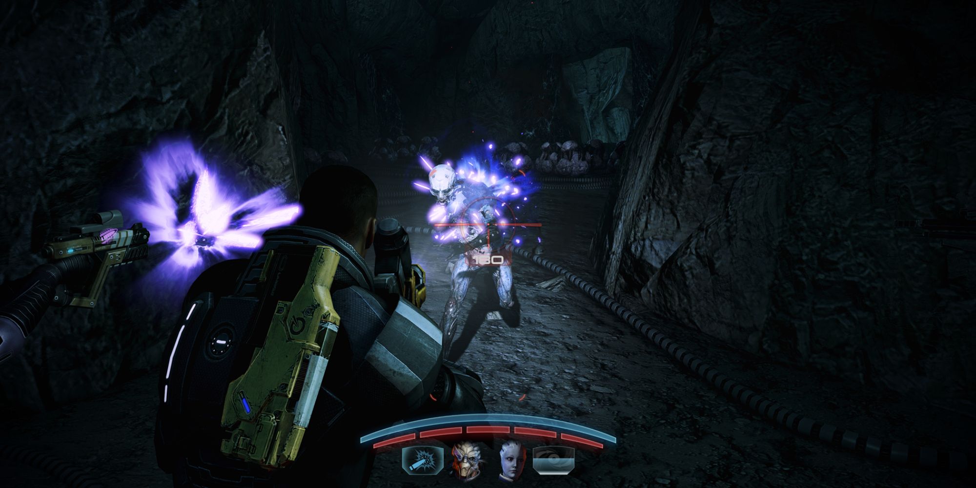 Mass Effect 3 Screenshot Of Krogan Team Quest Fighting Husk